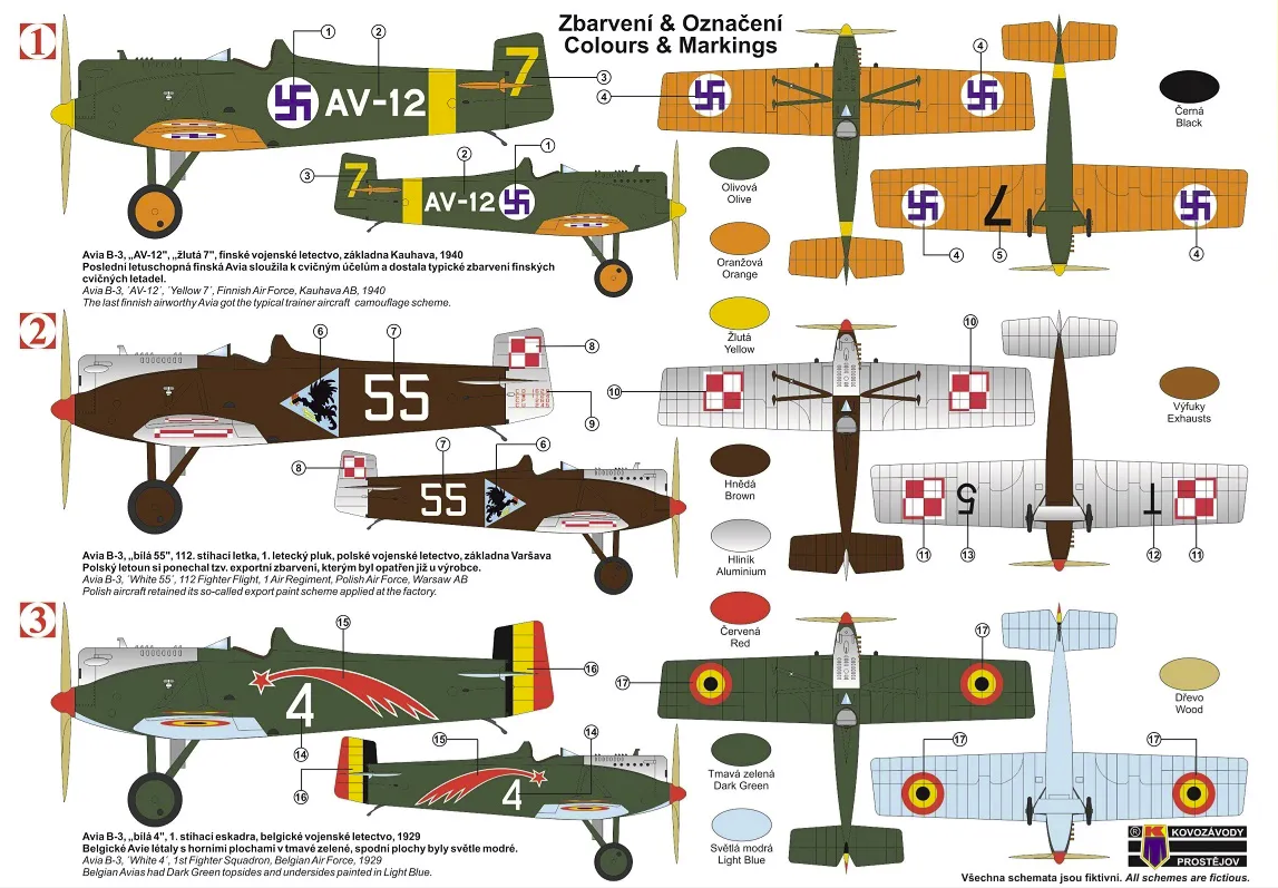 Kovozavody Prostejov KPM0343 Avia B-3 „International“ 1/72 – zdjęcie 2