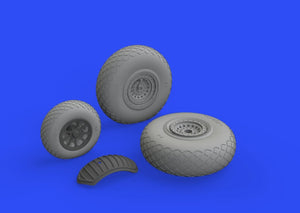 Eduard 632149 B-24 wheels (9spoke front wheel) 1/32 HOBBY BOSS – image 2
