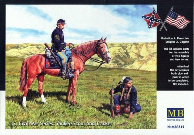 Master Box 3549 US Civil War series: Yankee scout and trucker 1/35