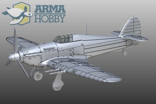 Arma Hobby 70036 Hurricane Mk IIc Model Kit 1/72 – zdjęcie 2