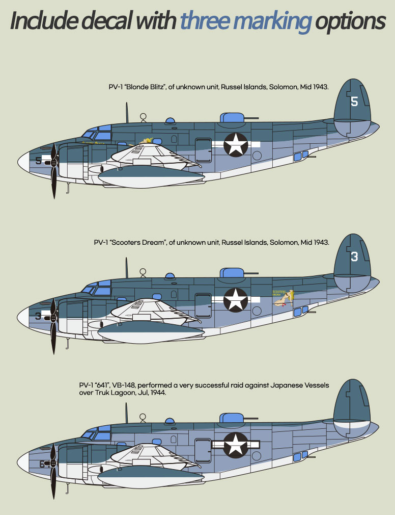Academy 12347 USN PV-1 &amp;quot;Solomon Islands Theatre&amp;quot; 1/48 – zdjęcie 4