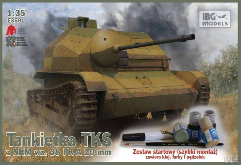 IBG E3501 TKS tankette with NKM wz.38 FK-A 20mm (1/35)
