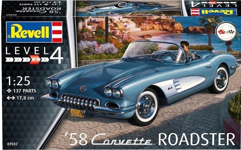 Revell 07037 &amp;#39;58 Corvette Roadster 1/25