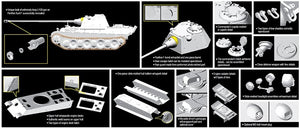 Dragon 6799 Panther Ausf.F w/7.5cm KwK42 L/100 1/35 – image 3