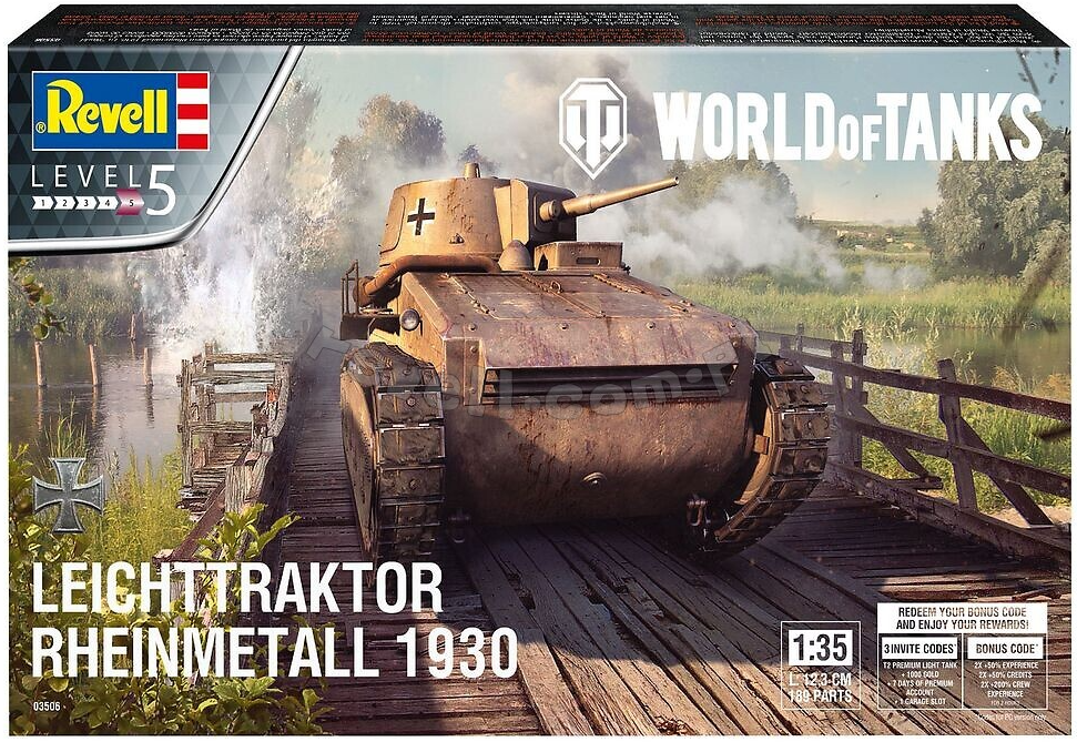 Revell 03506 Leichttraktor Rheinmetall 1930 " World of Tanks " 1/35