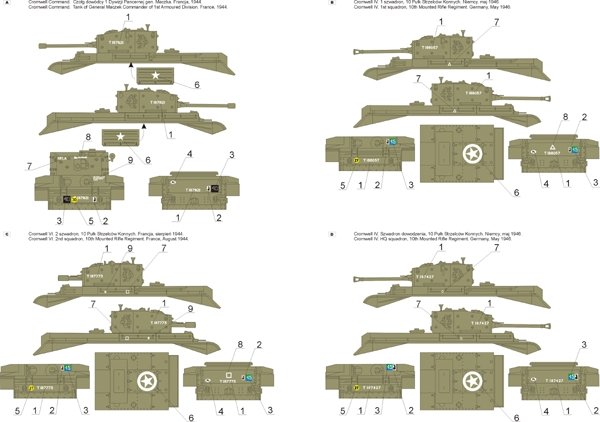 ToRo Model 35D16 - Cromwell &amp;amp; Centaur tanks in Polish service vol.1 1/35 – zdjęcie 3