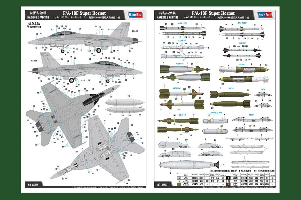 Hobby Boss 85813 F/A-18F Super Hornet 1/48 – zdjęcie 5