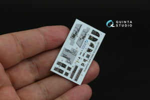 Quinta Studio QD72076 F/A-18A/C early 3D-Printed &amp;amp; colored Interior on decal paper (Academy) 1/72 – image 4