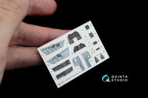 Quinta Studio QD48042 F/A-18A 3D-Printed &amp;amp; coloured Interior on decal paper (for Kinetic) 1/48 – zdjęcie 2
