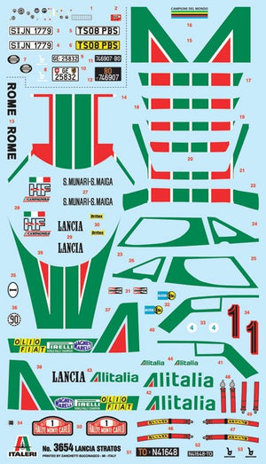 Italeri 3654 LANCIA STRATOS HF 1/24 – image 3