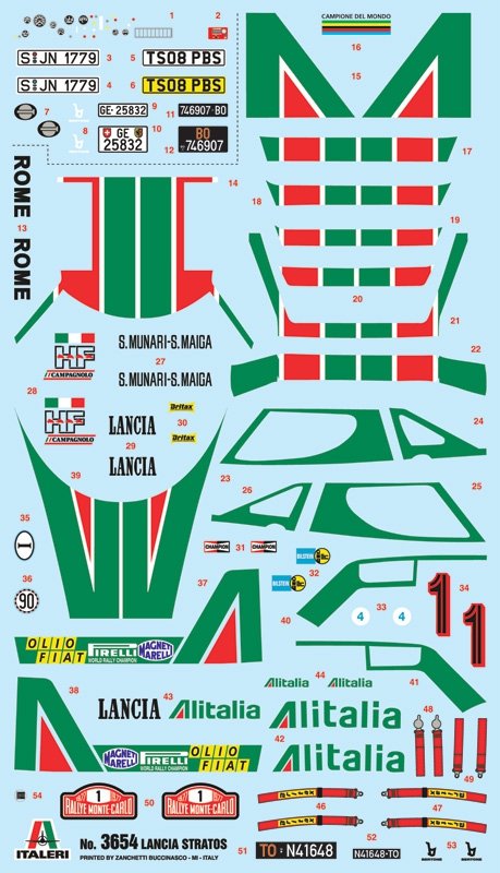 Italeri 3654 LANCIA STRATOS HF 1/24 – image 3