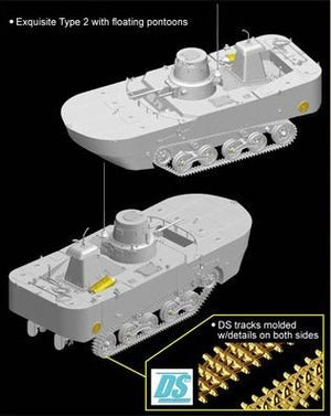Dragon 6712 IJN Type 2 (Ka-Mi) Amphibious Tank 1/35 – zdjęcie 3