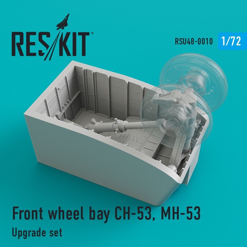 RESKIT RSU72-0010 CH-53, MH-53 Baie de train avant pour Revell, Italeri, Fujimi 1/72