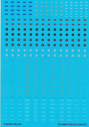 Techmod 24021 Propeller logos and stencils / Propeller markings 1/24 – image 3