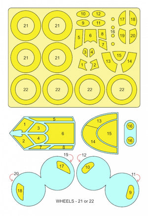 Omask 54071 I-16 type 5 mask (for Zvezda) 1/48 – zdjęcie 2