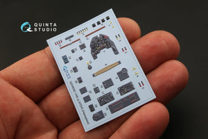 Quinta Studio QD48092 Ju 87D/G 3D-Printed &amp;amp; coloured Interior on decal paper (for Hasegawa kit) 1/48 – zdjęcie 4