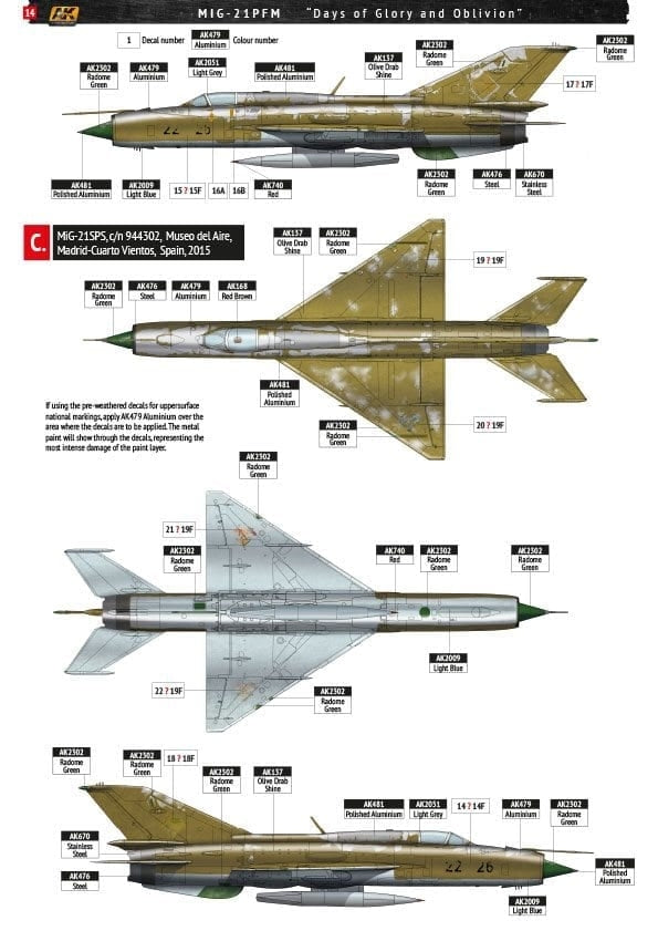 AK Interactive AK148003 MiG-21PFM Days of Glory and Oblivion 1/48 – zdjęcie 5