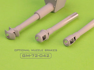 Master GM-72-040 Sturmhaubitze 42 - 10,5 cm StuH 42 L/28 - lufa działa wraz z żywicznym hamulcem wylotowym i osłoną jarzma 1/72 – zdjęcie 5