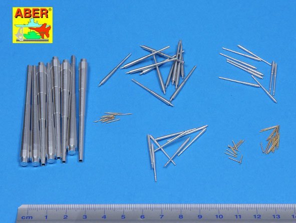 Aber 200L-04 Set of barrels for Bismarck 380mm x 8, 150mm x 12, 105mm x 16 37mm x 16, 20mm x 22 1/200 – image 2