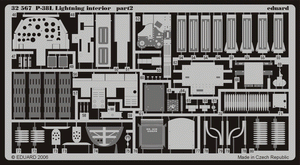 Eduard 32567 P-38L interior TRUMPETER 02227 1/32 – zdjęcie 3