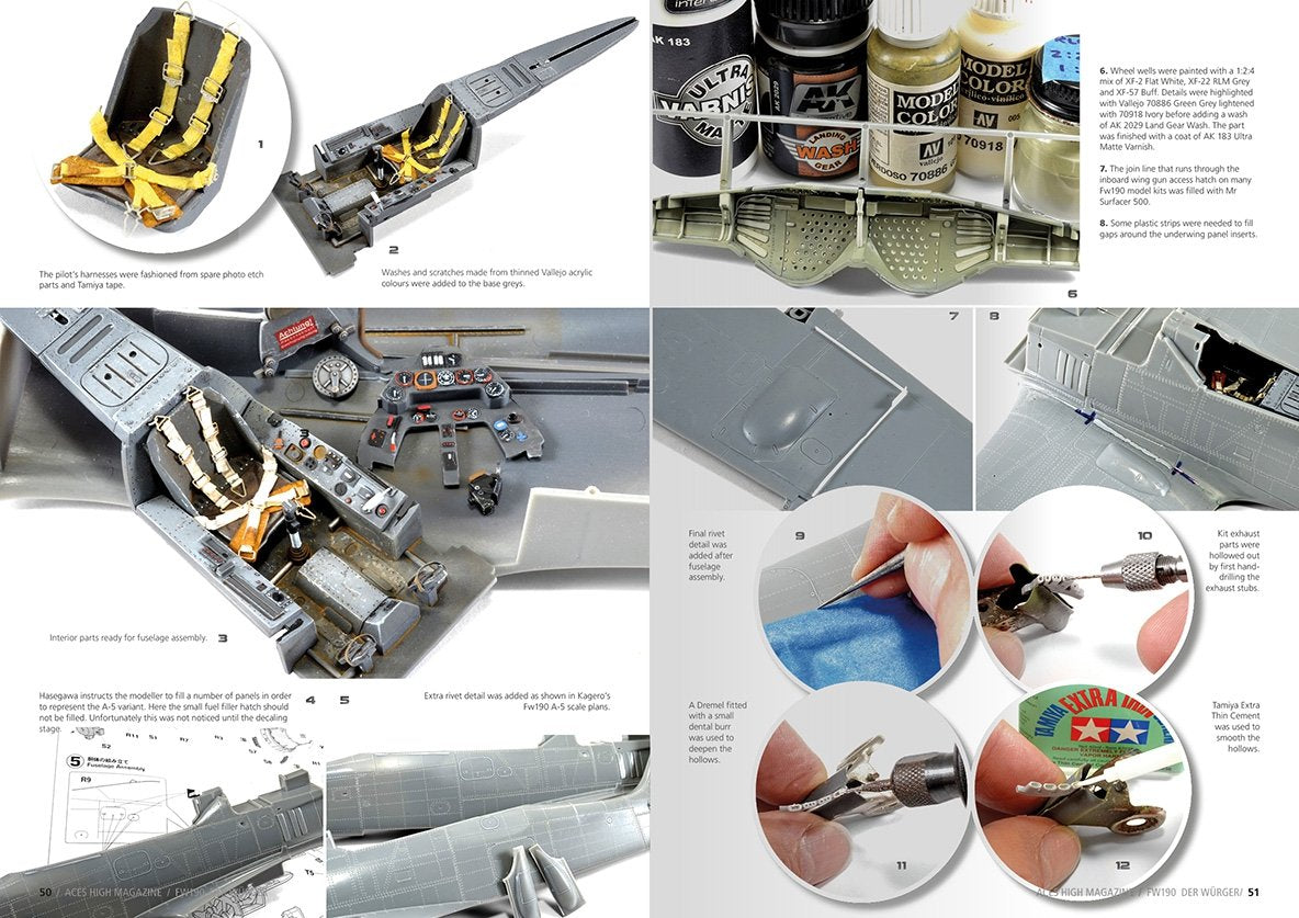 AK Interactive AK2921 ACES HIGH ISSUE 11 FW 190 DER WÜRGER (English) – zdjęcie 3