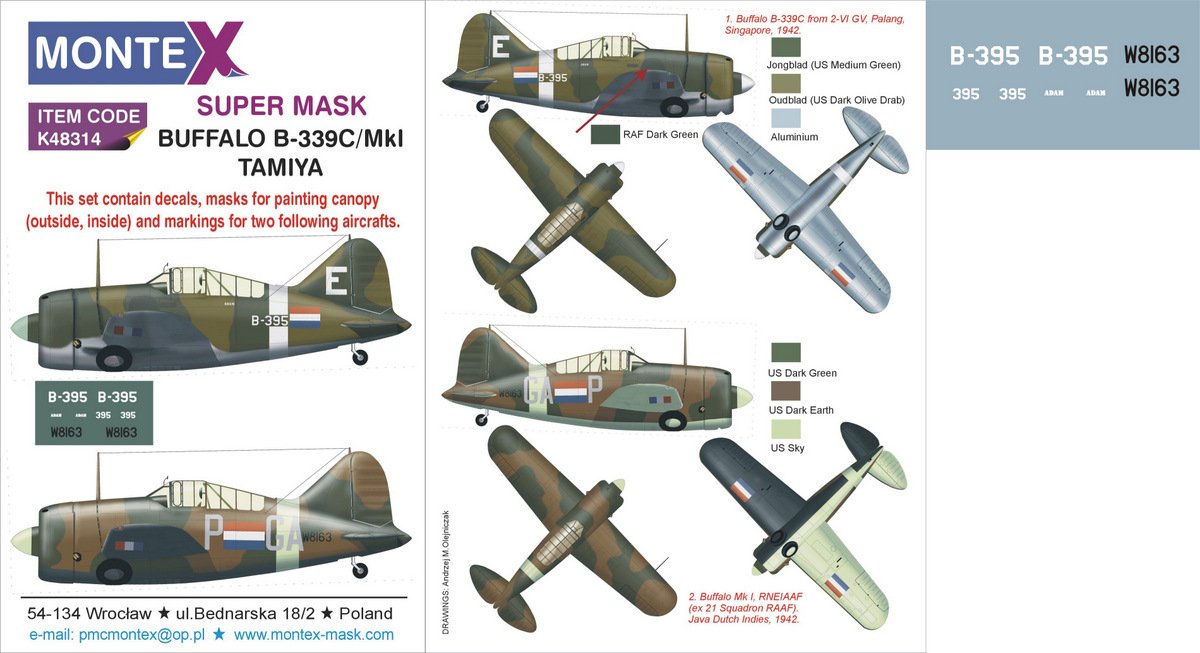 Montex K48314 BUFFALO B-339C/MkI 1/48