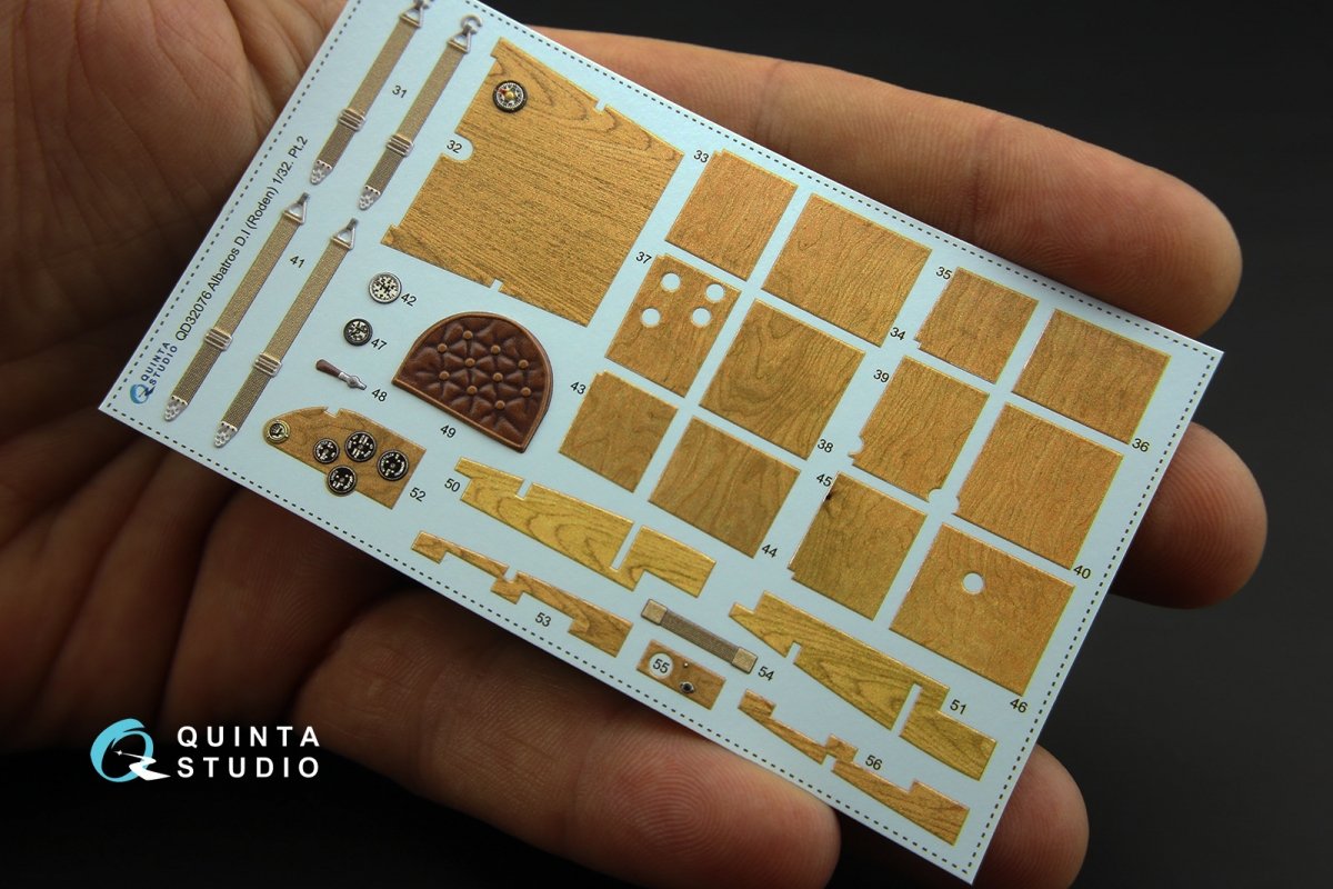 Quinta Studio QD32076 Albatros D.I 3D-Printed &amp;amp; coloured Interior on decal paper (for Roden kit) 1/32 – zdjęcie 3