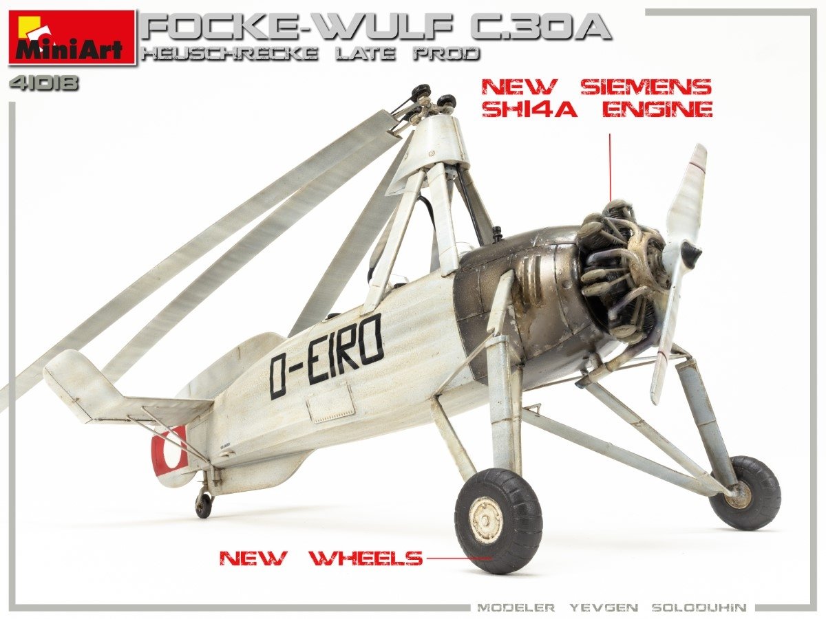 MiniArt 41018 FOCKE-WULF FW C.30A HEUSCHRECKE. LATE PROD 1/35 – image 6
