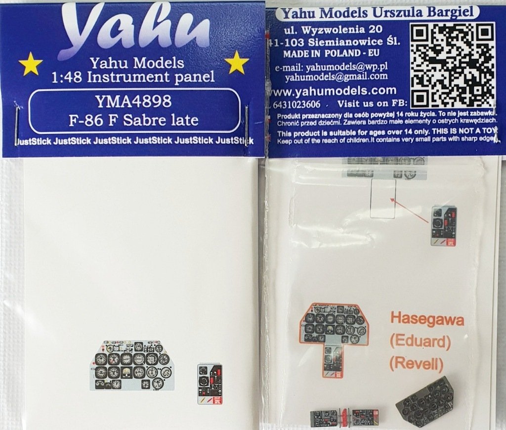 Yahu YMA4898 F-86 F Sabre Late 1/48