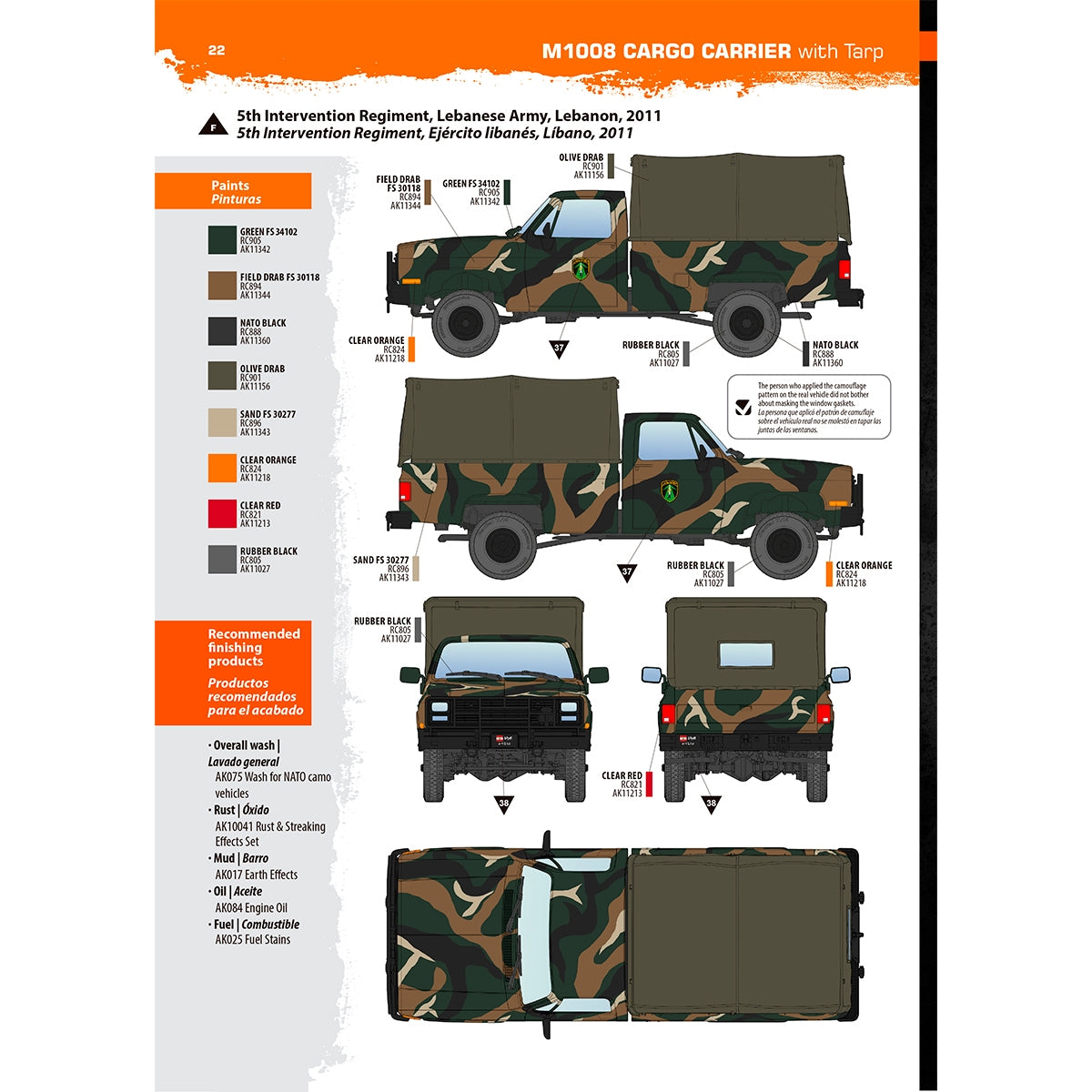 AK Interactive AK35031 M1008 TROOP CARRIER WITH TARP 1/35 – zdjęcie 14