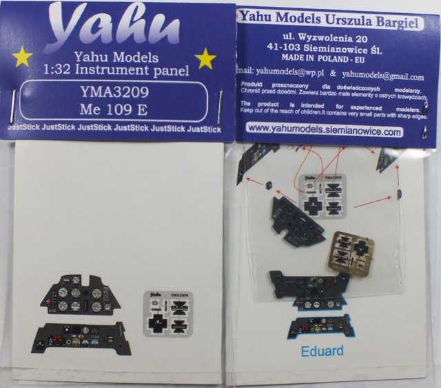 Yahu YMA3209 Me 109 E (Eduard) 1/32