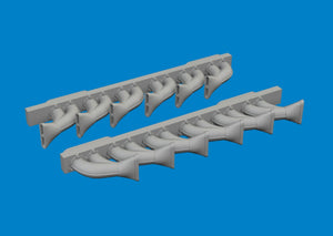 Eduard 6481049 P-39 exhaust stacks fishtail PRINT ARMA HOBBY 1/48 – zdjęcie 3
