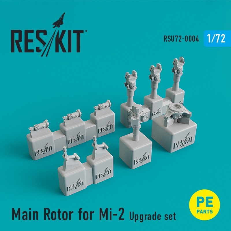 Rotor principal RESKIT RSU72-0004 pour Mi-2 (compatible Amodel, Top Gun, Balaton Model, KPM, Hobby Boss, échelle 1/72)