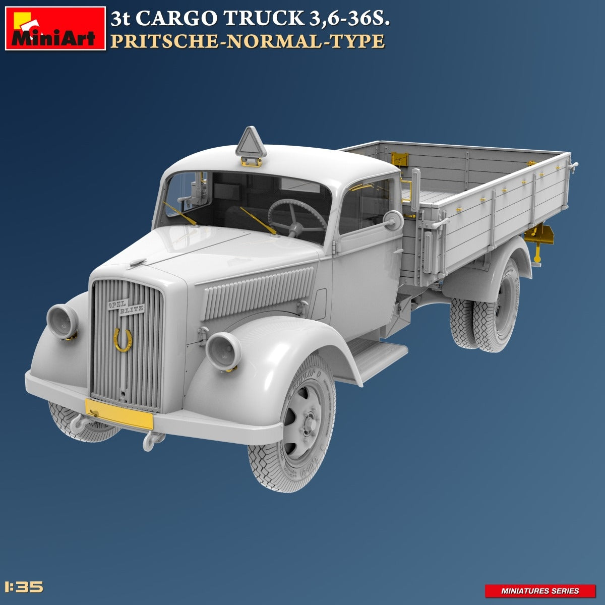 MiniArt 38079 3t CARGO TRUCK 3,6-36S. PRITSCHE-NORMAL-TYPE 1/35 – zdjęcie 2