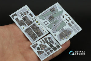 Quinta Studio QD32098 F-14A 3D-Printed &amp;amp; colored Interior on decal paper ( Trumpeter ) 1/32 – image 15