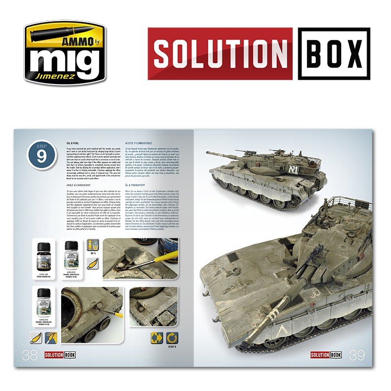 Ammo of Mig 6501 SOLUTION BOOK HOW TO PAINT IDF VEHICLES (Multilingual) – zdjęcie 5