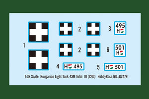 Hobby Boss 82479 Hungarian Light Tank 43M Toldi III(C40) 1/35 – image 4