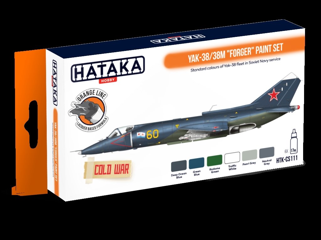 Hataka HTK-CS111 Yak-38/38M &amp;quot;Forger&amp;quot; paint set (6x17ml) – zdjęcie 3