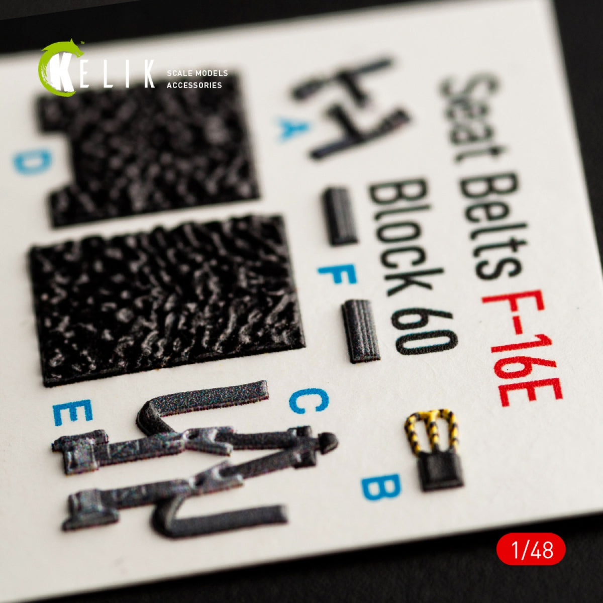 KELIK K48060 F-16E DESERT VIPERS BLOCK 60 INTERIOR 3D DECALS FOR KINETIC KIT 1/48 – zdjęcie 3