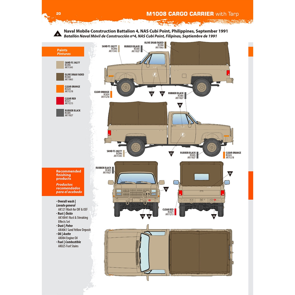AK Interactive AK35031 M1008 TROOP CARRIER WITH TARP 1/35 – zdjęcie 17