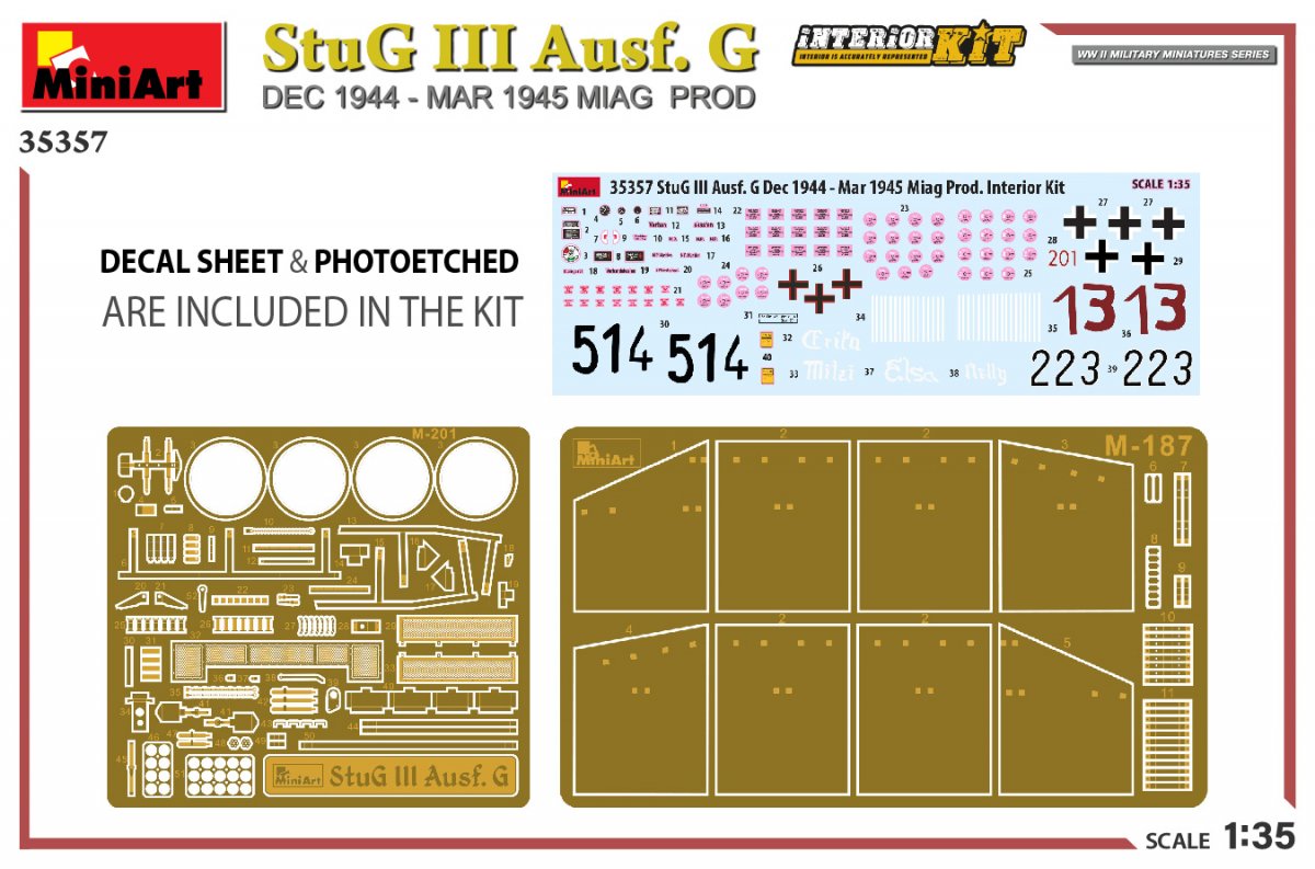 MiniArt 35357 StuG III Ausf. G DEC 1944 – MAR 1945 MIAG PROD. INTERIOR KIT 1/35 – zdjęcie 2
