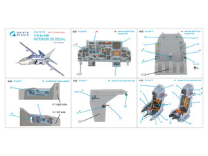 Quinta Studio QD+72116 Su-24M 3D-Printed coloured Interior on decal paper (Zvezda) (with 3D-printed resin part) 1/72 – zdjęcie 11