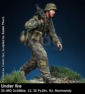 RADO Miniatures RDM35032 Under fire. W-SS MG Schütze, 12. SS-Pz.Div. HJ, Normandy 1944 1/35 – zdjęcie 2