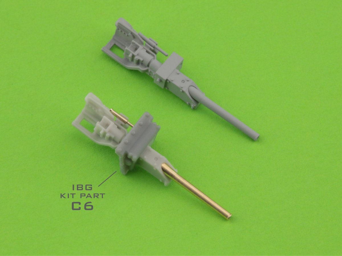 Master GM-72-015 Type 95 Ha-Go - 37 mm Type 94 gun barrel with resin mount (for IBG model) 1/72 – image 7