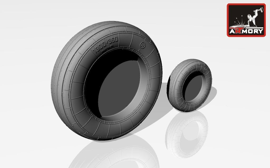 Armory Models AW48015 Mikoyan MiG-25 Foxbat wheels 1/48 – zdjęcie 3