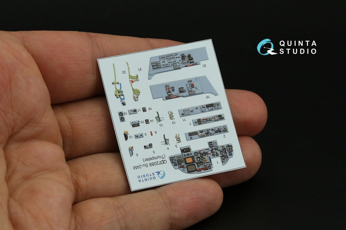 Quinta Studio QD72088 Su-24M 3D-Printed &amp;amp; coloured Interior on decal paper (Trumpeter) 1/72 – zdjęcie 6