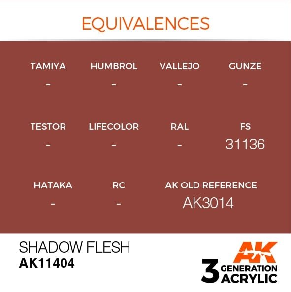 AK Interactive AK11404 Shadow Flesh 17ml – image 3