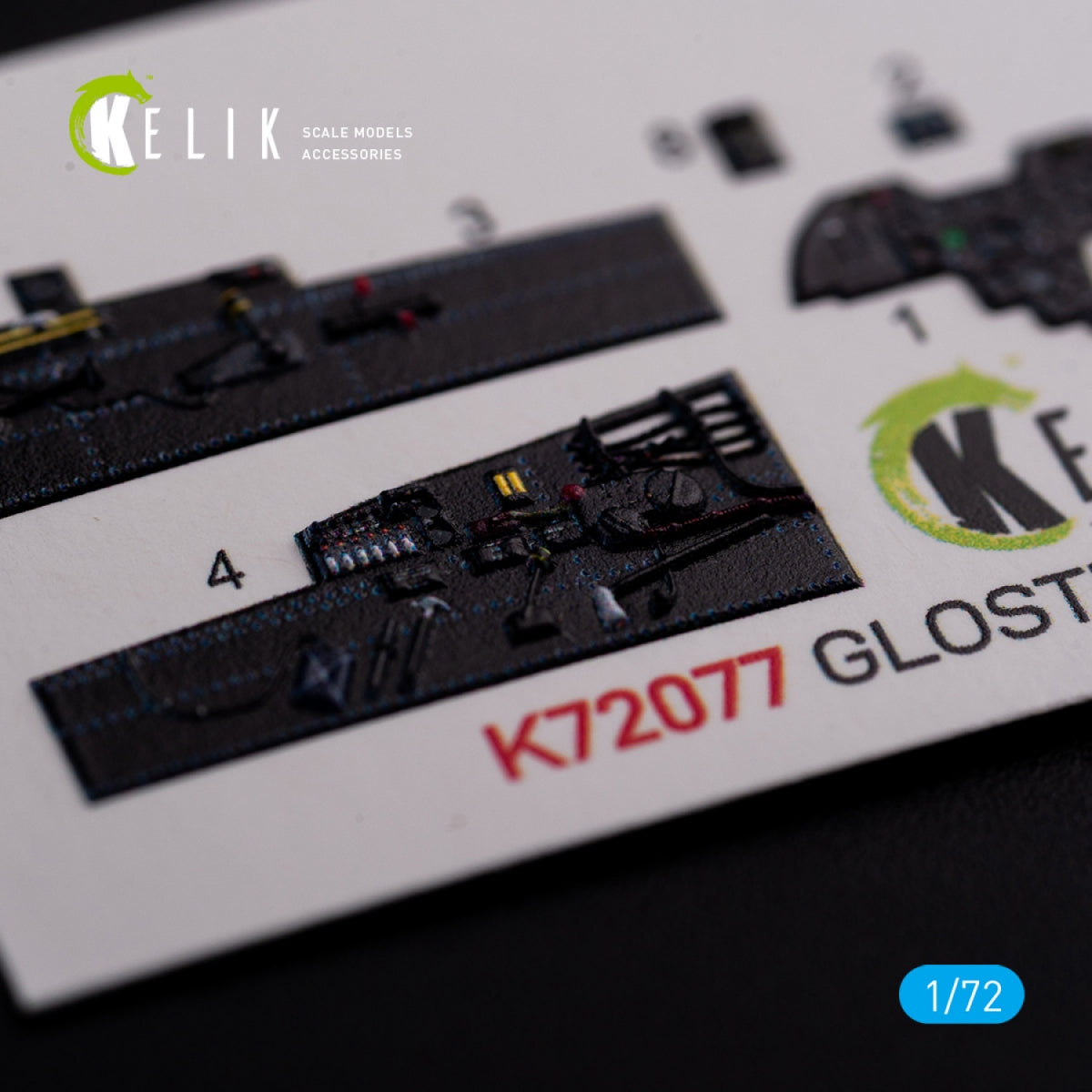 KELIK K72077 Gloster Meteor F.8 interior 3D decals for Airfix kit 1/72 – zdjęcie 7