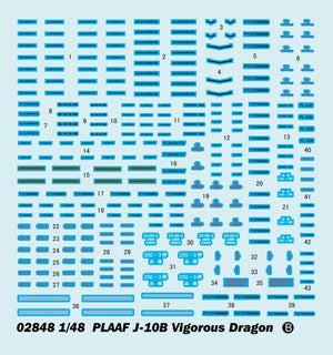 Trumpeter 02848 PLAAF J-10B Vigorous Dragon 1/48 – zdjęcie 10