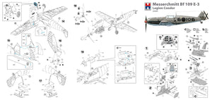 Hobby 2000 32009 Messerschmitt Bf-109 E-3 Legion Condor (DRAGON + CARTOGRAF + MASK) 1/32 – image 2